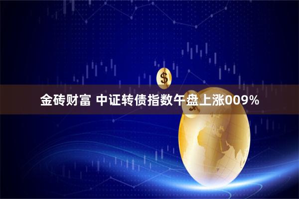 金砖财富 中证转债指数午盘上涨009%